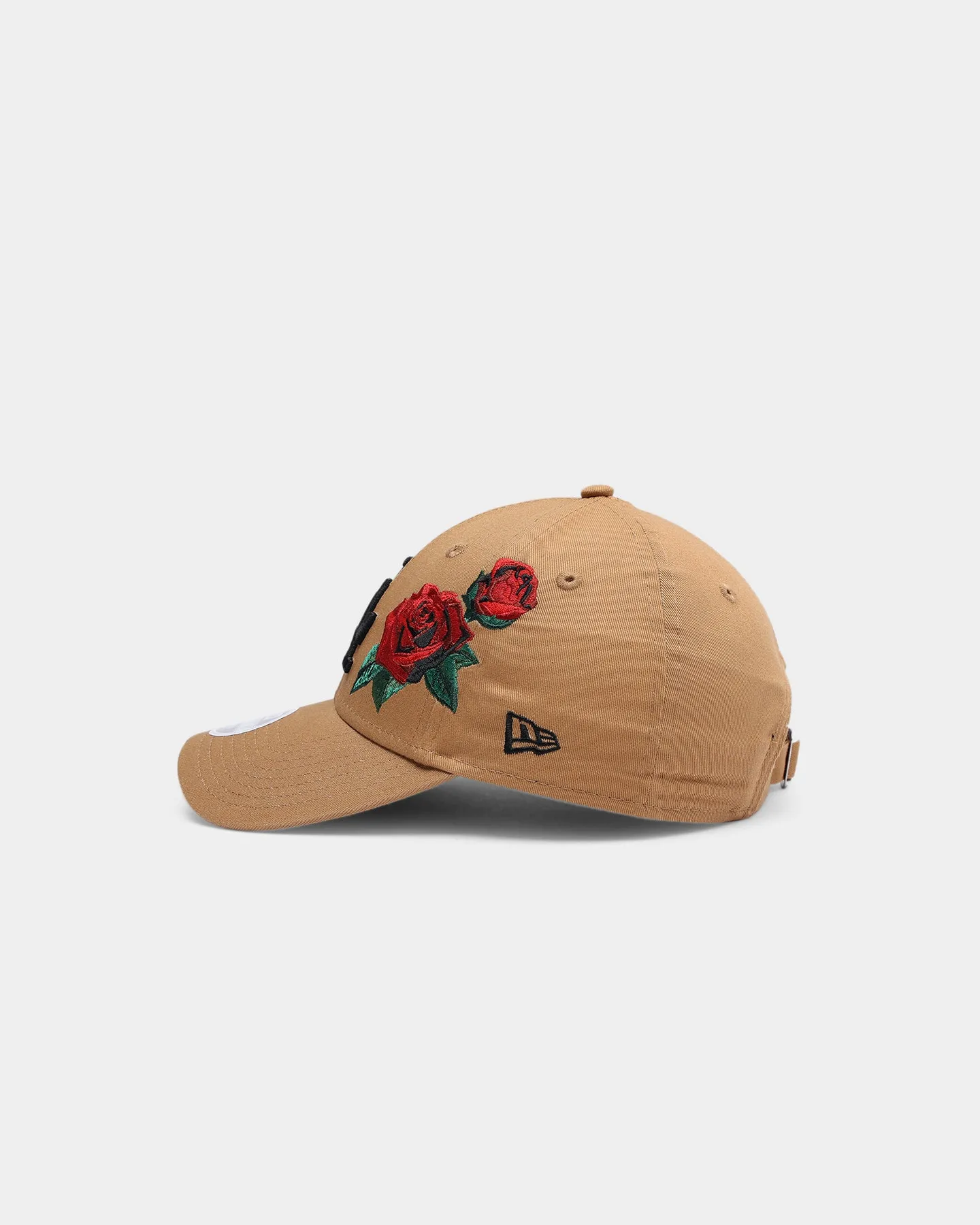 New Era Women's Los Angeles Dodgers Rose Hit 9FORTY Strapback Wheat/Black