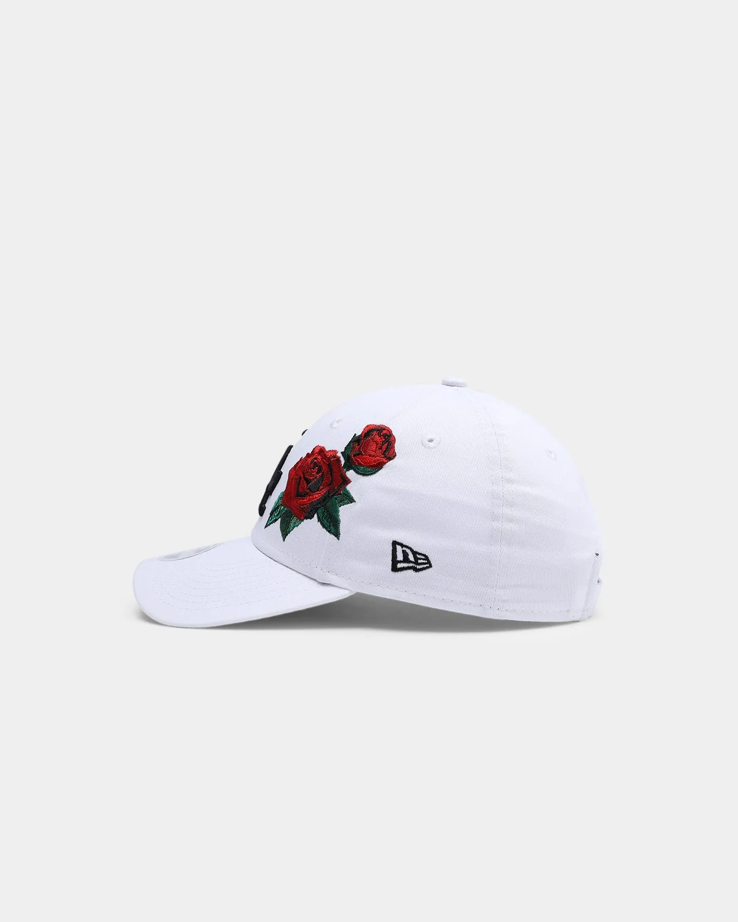 New Era Women's Los Angeles Dodgers Rose Hit 9FORTY Strapback White/Black