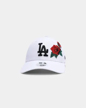 New Era Women's Los Angeles Dodgers Rose Hit 9FORTY Strapback White/Black