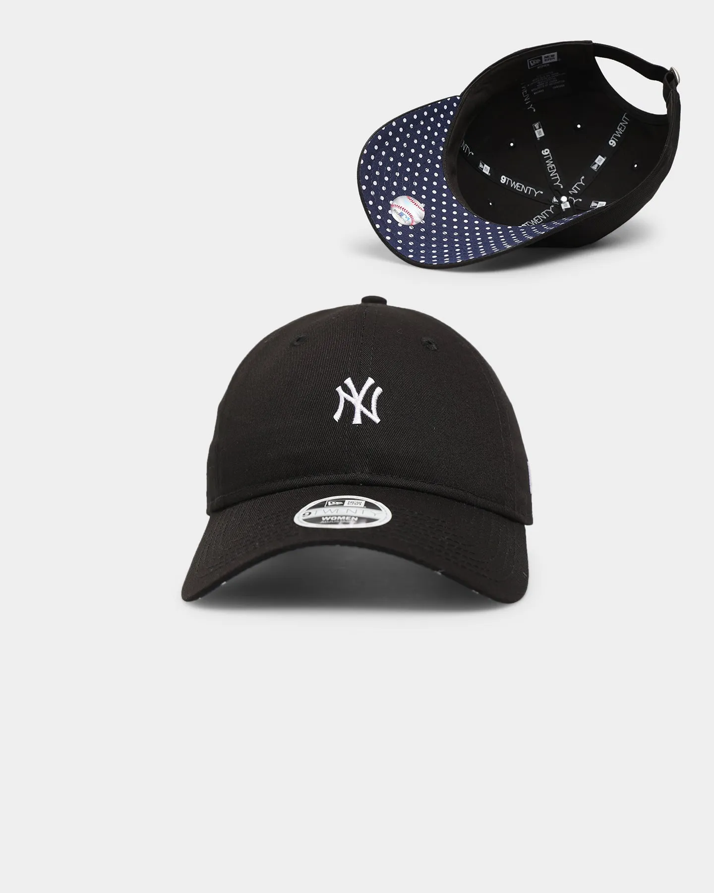 New Era Women's New York Yankees 'Polka Dot' 9TWENTY Strapback Black/White/Navy