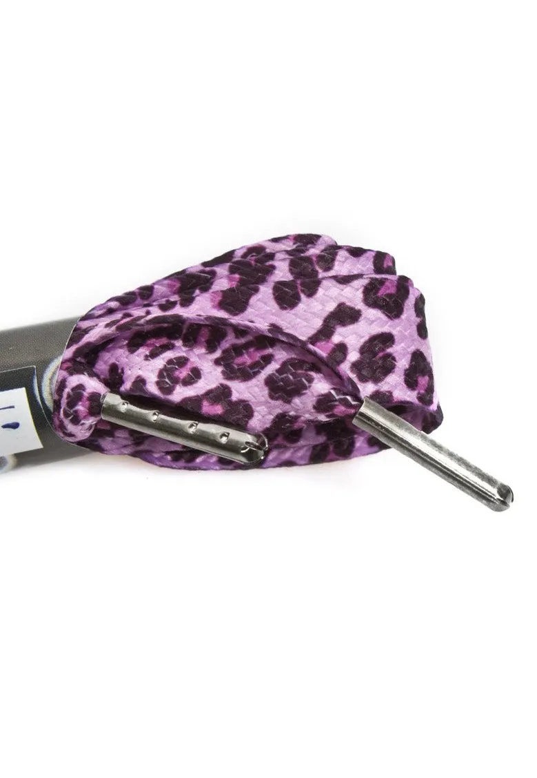New Rock - Cordon Purple Leopard - Laces