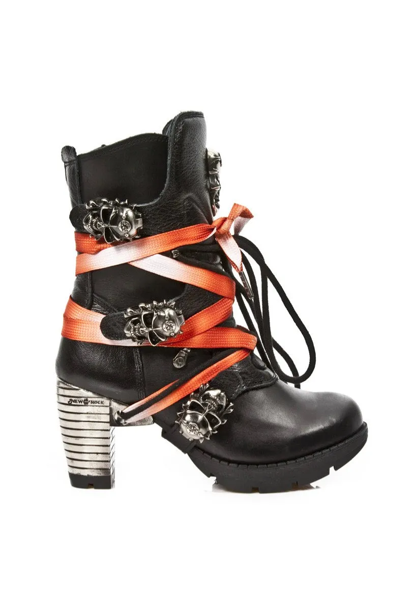 New Rock - Cordon Purple Leopard - Laces