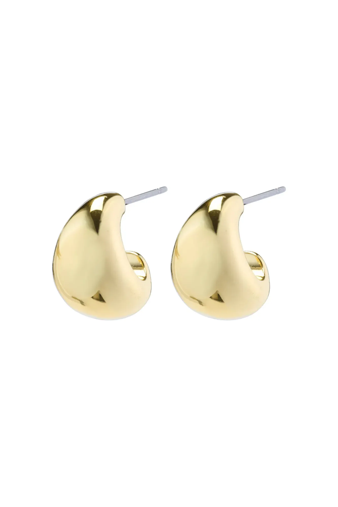 Pilgrim Alexane Recycled Chunky Mini Hoop Earrings Gold