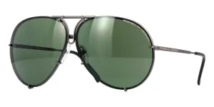 Porsche Design 8478 C Gun Frame - Dk Green   Amber Lenses - As Seen on Khloe Kardashian & Usher