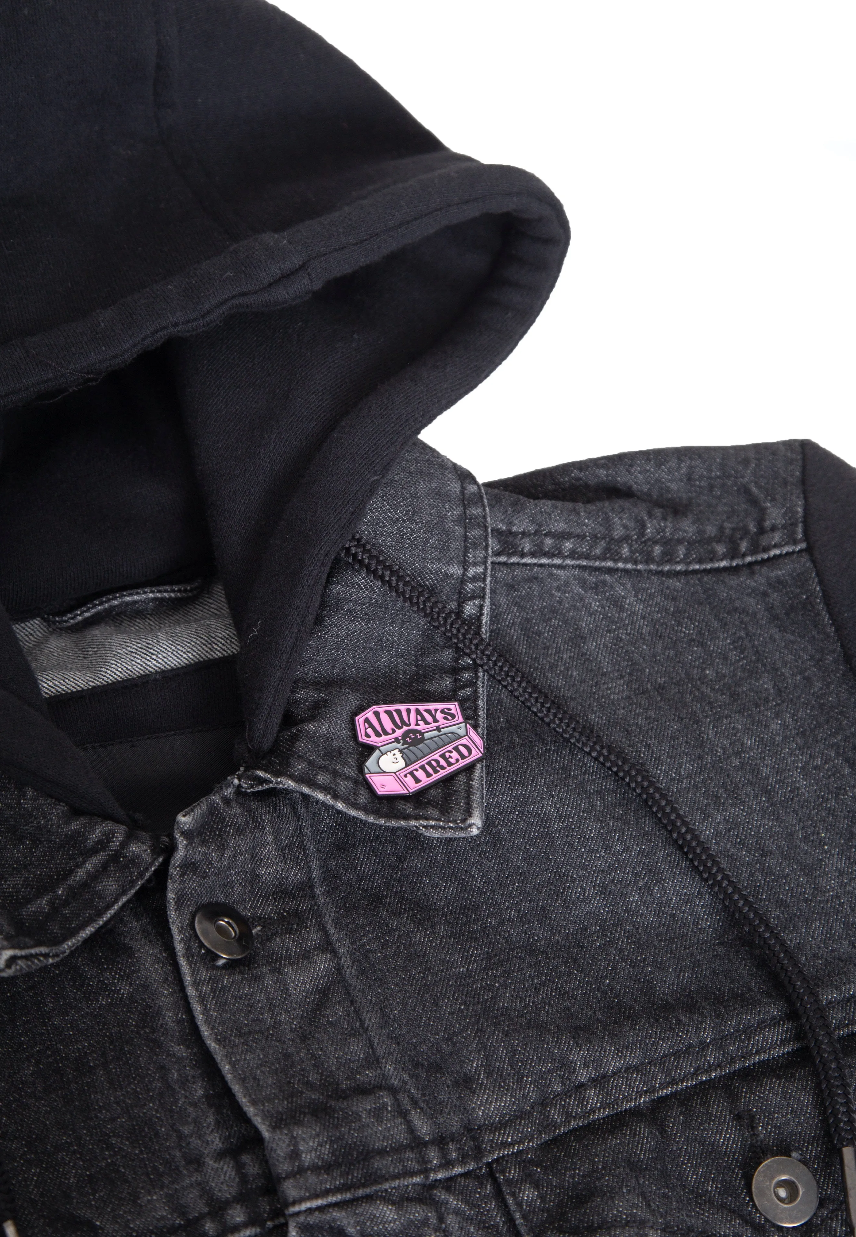 Punky Pins - Always Tired Coffin Enamel - Pin