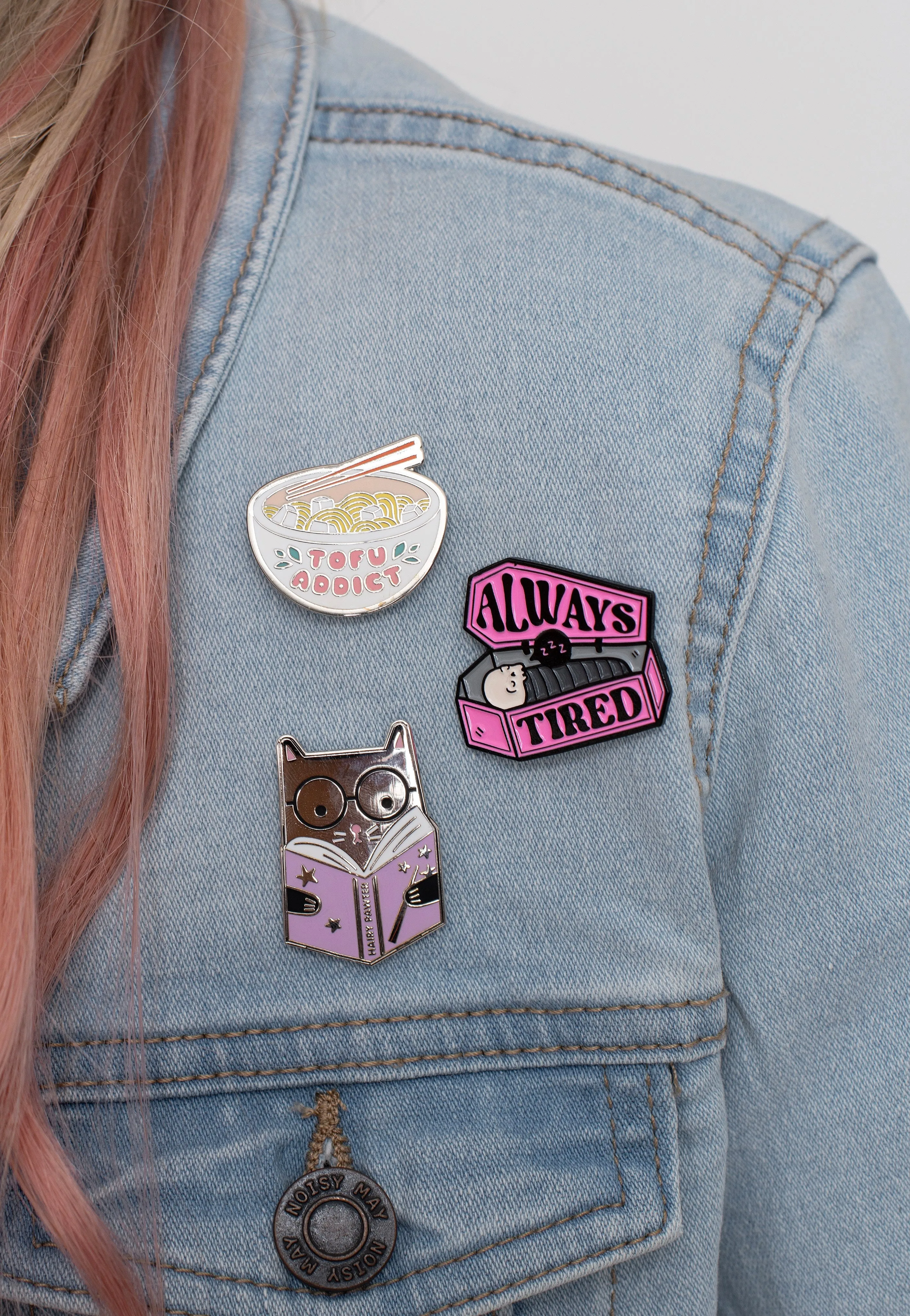 Punky Pins - Always Tired Coffin Enamel - Pin
