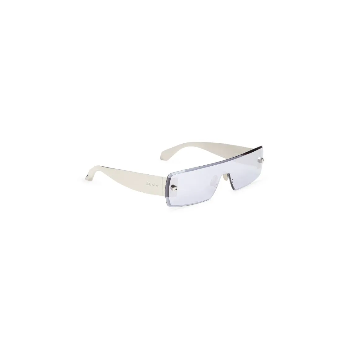 Rectangular Frame Sunglasses With Metallic Finish