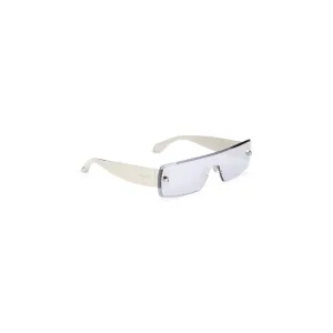 Rectangular Frame Sunglasses With Metallic Finish