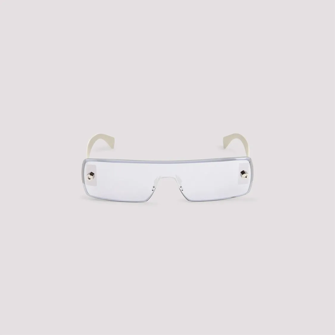 Rectangular Frame Sunglasses With Metallic Finish