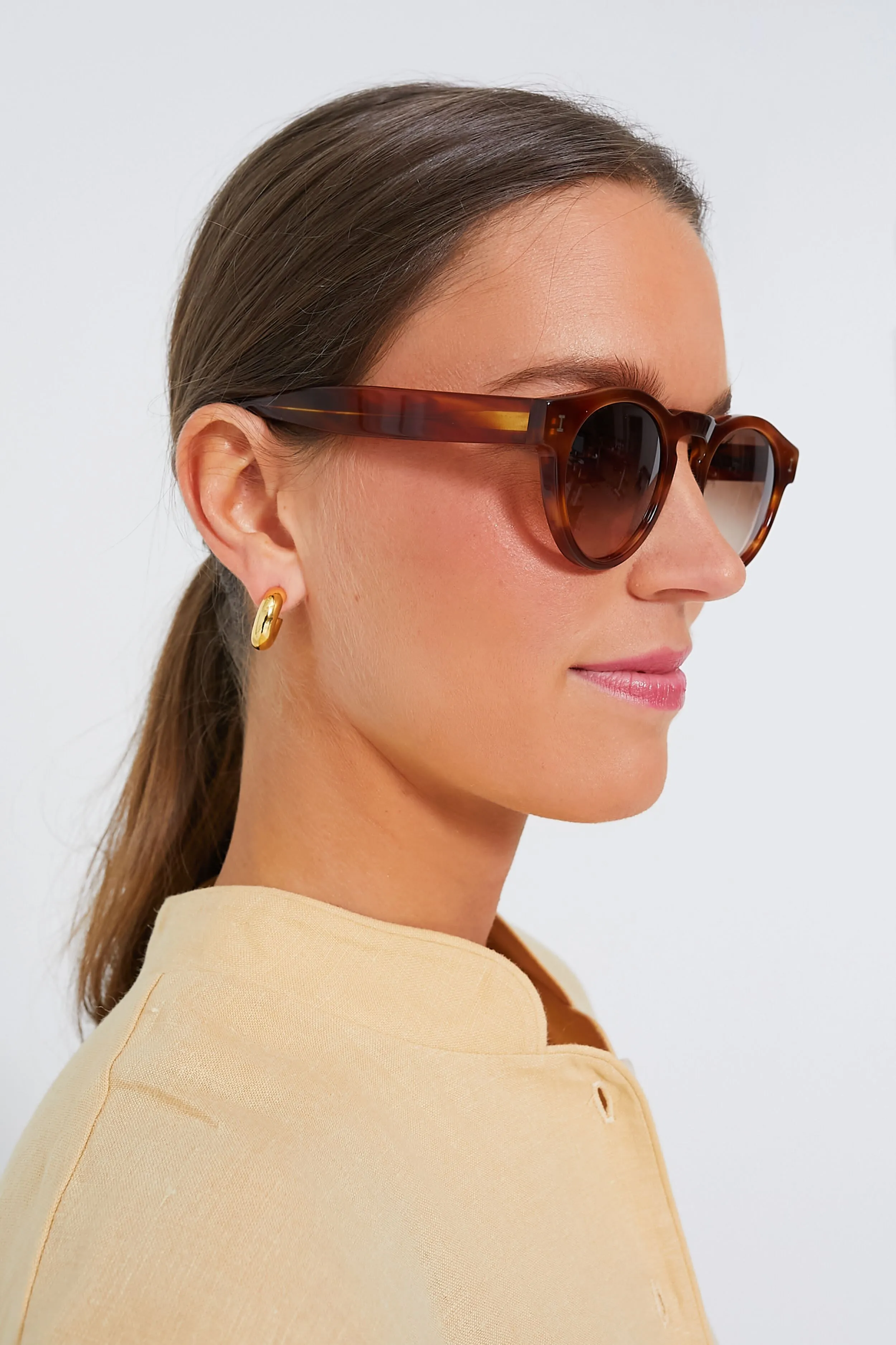 Saffron Havana Leonard Sunglasses