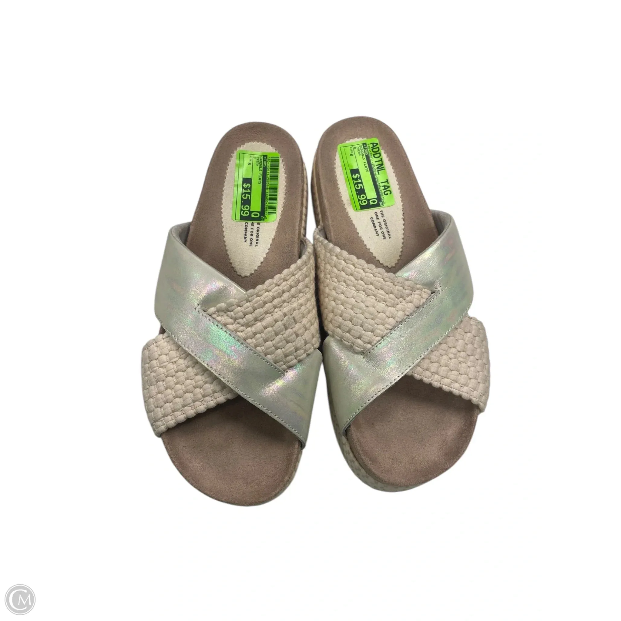 Sandals Flats By Toms In Cream, Size: 8