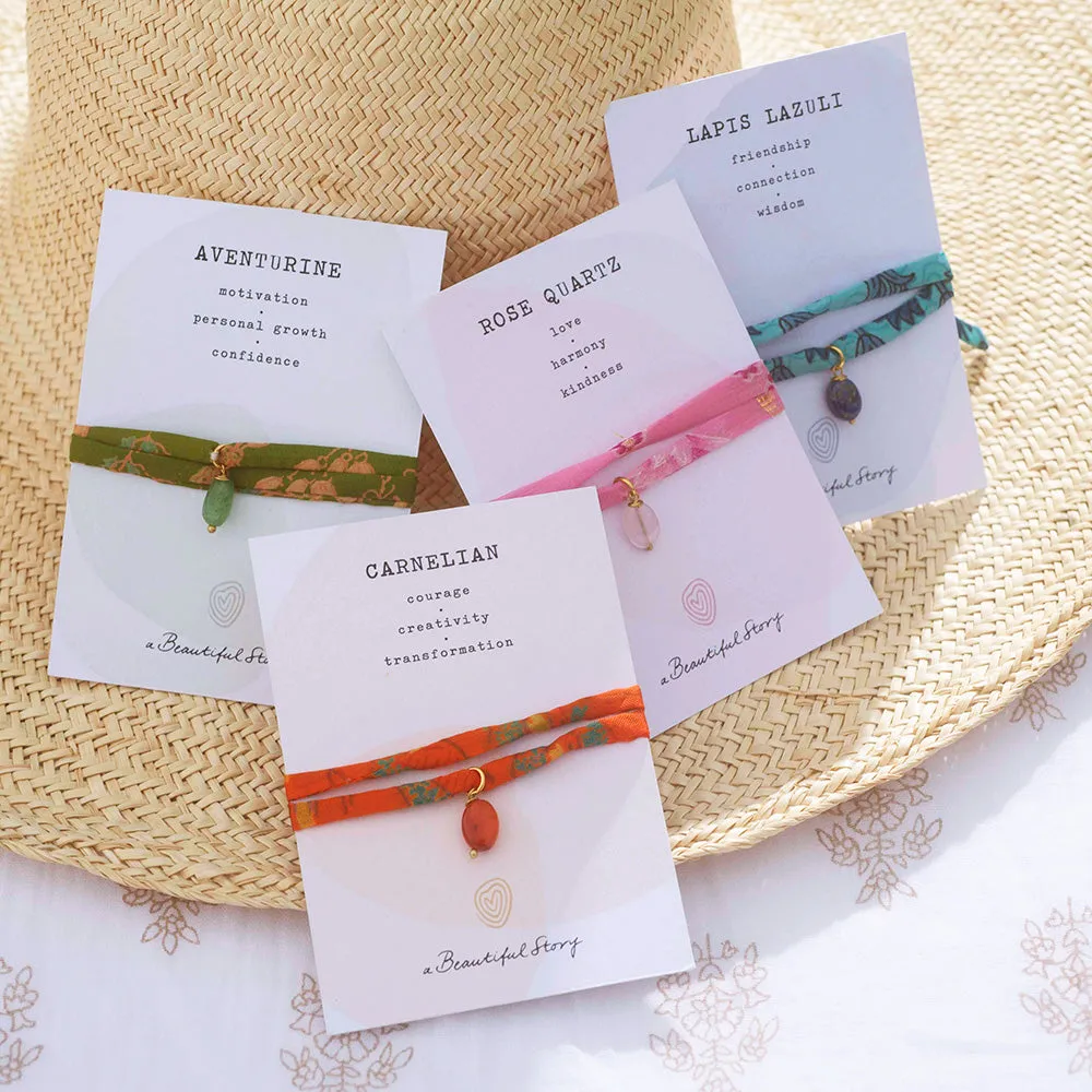 Sari Wrap Bracelet Aventurine