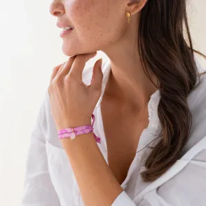 Sari Wrap Bracelet Rose Quartz