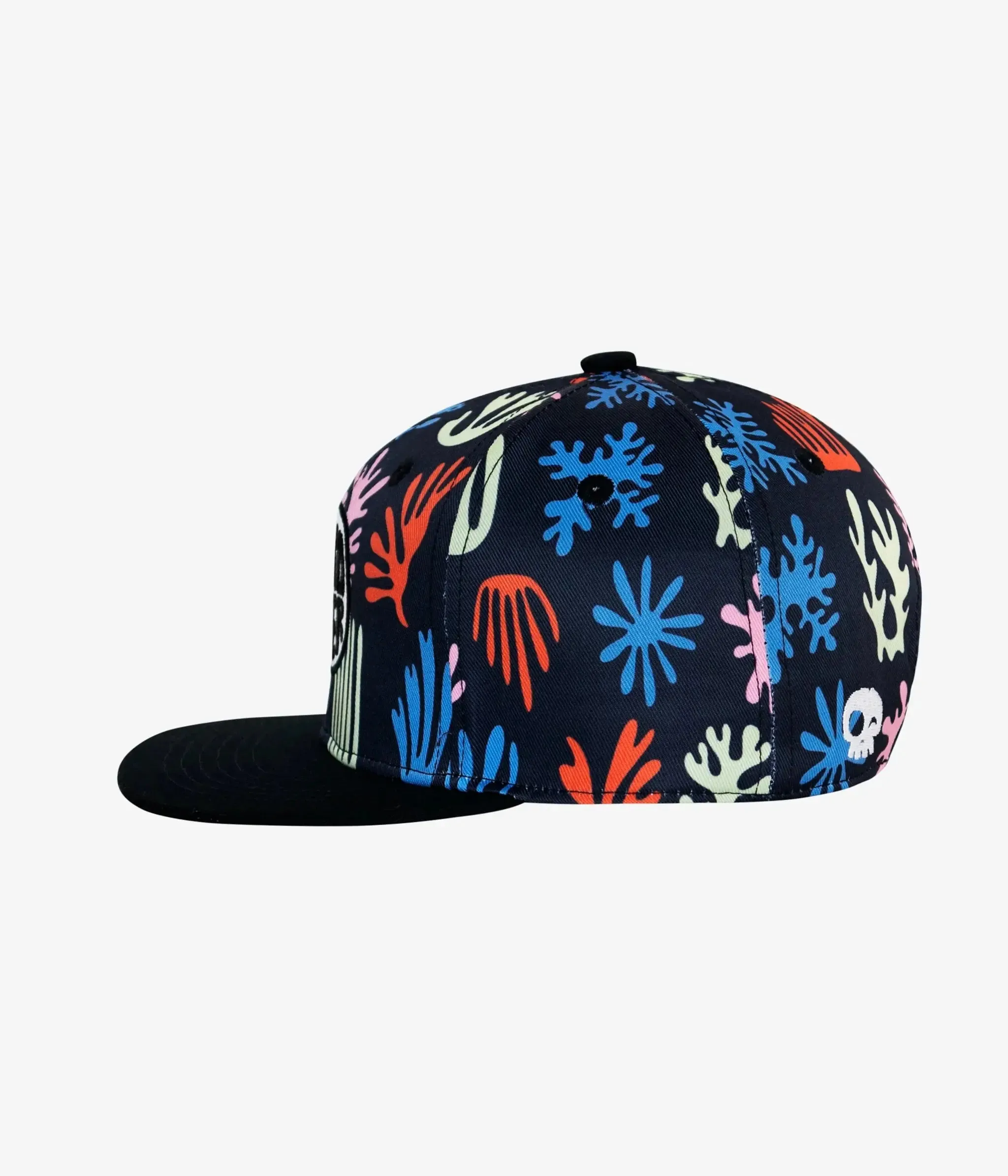 Seawall Snapback Hat - Black | Headster