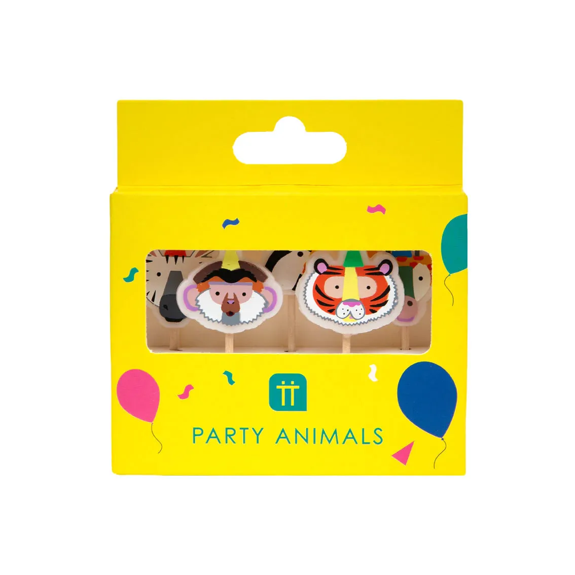 Talking Tables Party Animals Birthday Candles 5pk