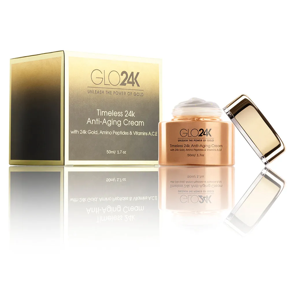 Timeless 24k Anti-Aging Cream with 24k Gold, Amino Peptides & Vitamins A, C, E  50ml/1.7 oz
