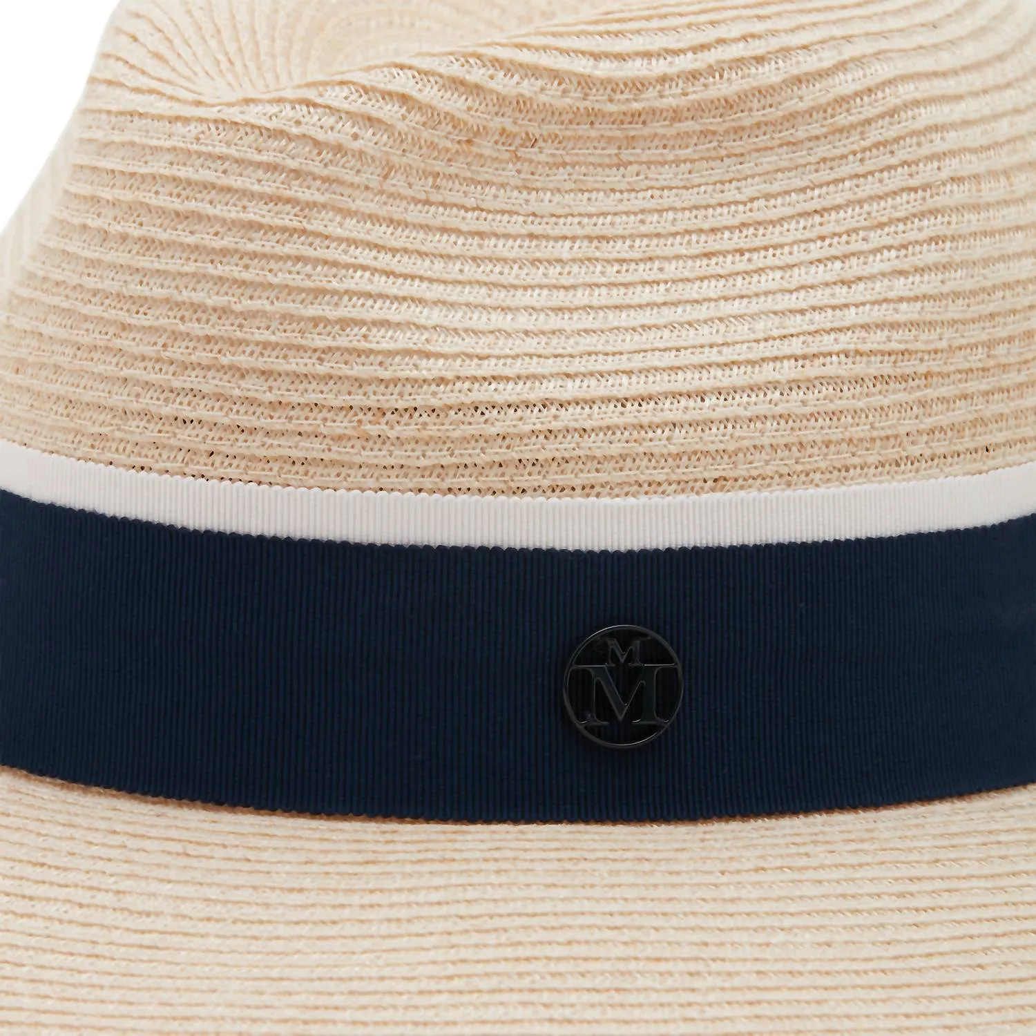 Women's Henrietta Straw Timeless Thin Hat In Natural Navy