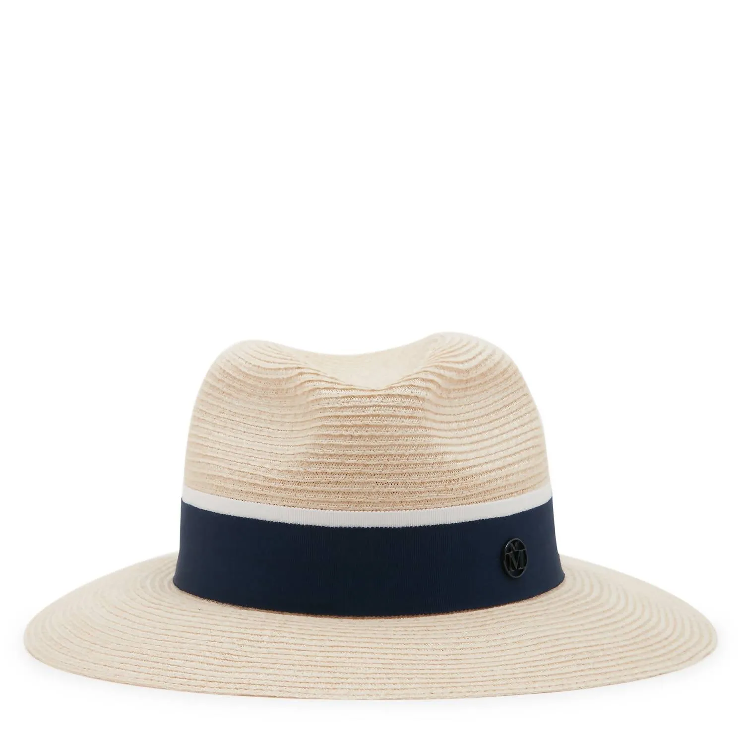 Women's Henrietta Straw Timeless Thin Hat In Natural Navy
