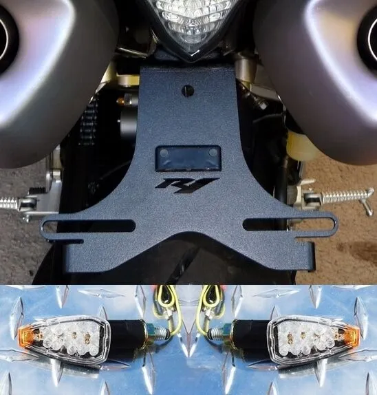 Yamaha R1 Fender Eliminator   LED Turn Signal Combo With Connectors 2004 - 2014