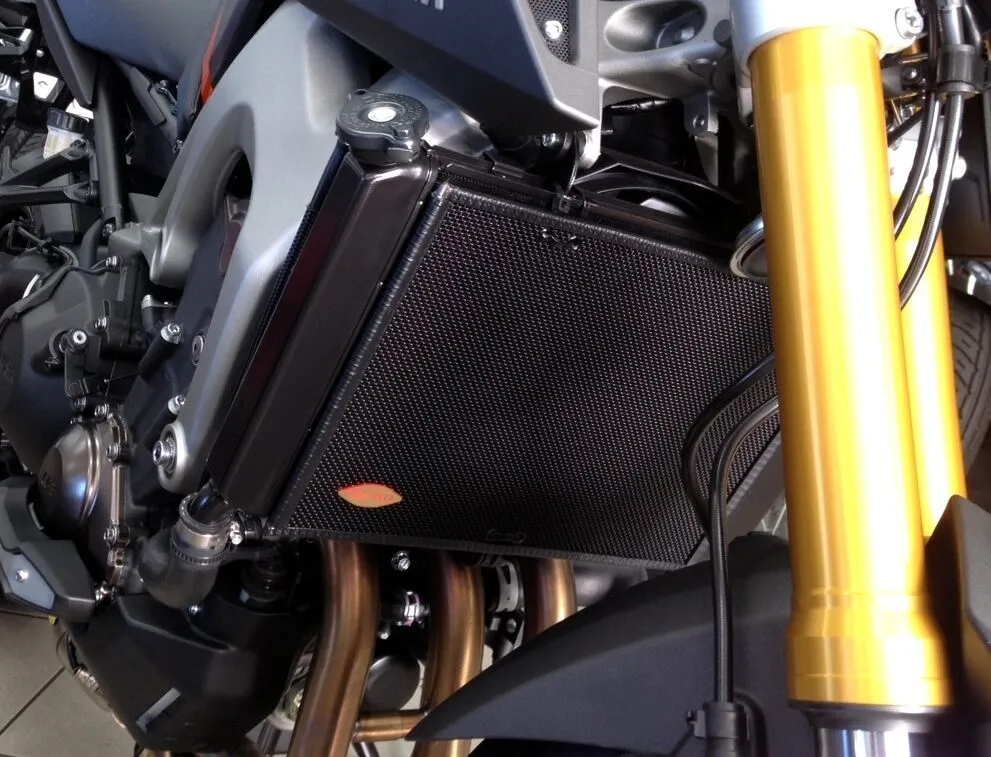 Yamaha R7 MT07 XSR700 WarpSpeed Stainless Steel Radiator Guard MT-07 FZ-07 FZ07
