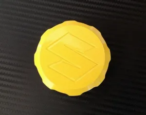 YELLOW Suzuki Brake Reservoir Cap - GSXR SV650S SV1000S TL1000 TLS TL1000R 750F