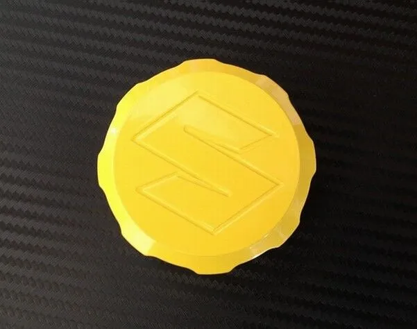 YELLOW Suzuki Brake Reservoir Cap - GSXR SV650S SV1000S TL1000 TLS TL1000R 750F